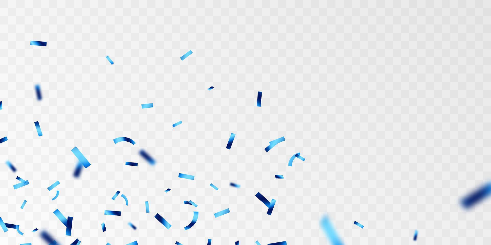 lindo azul confete fundo para celebração festa ilustração vetor