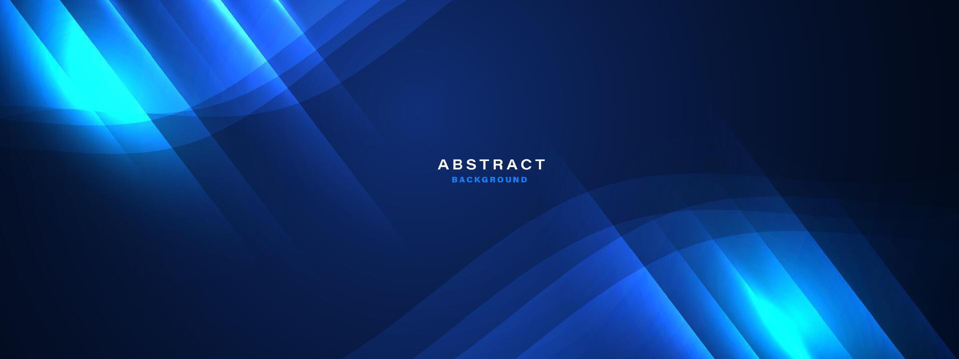 abstrato futurista azul fundo com brilhando luz efeito vetor