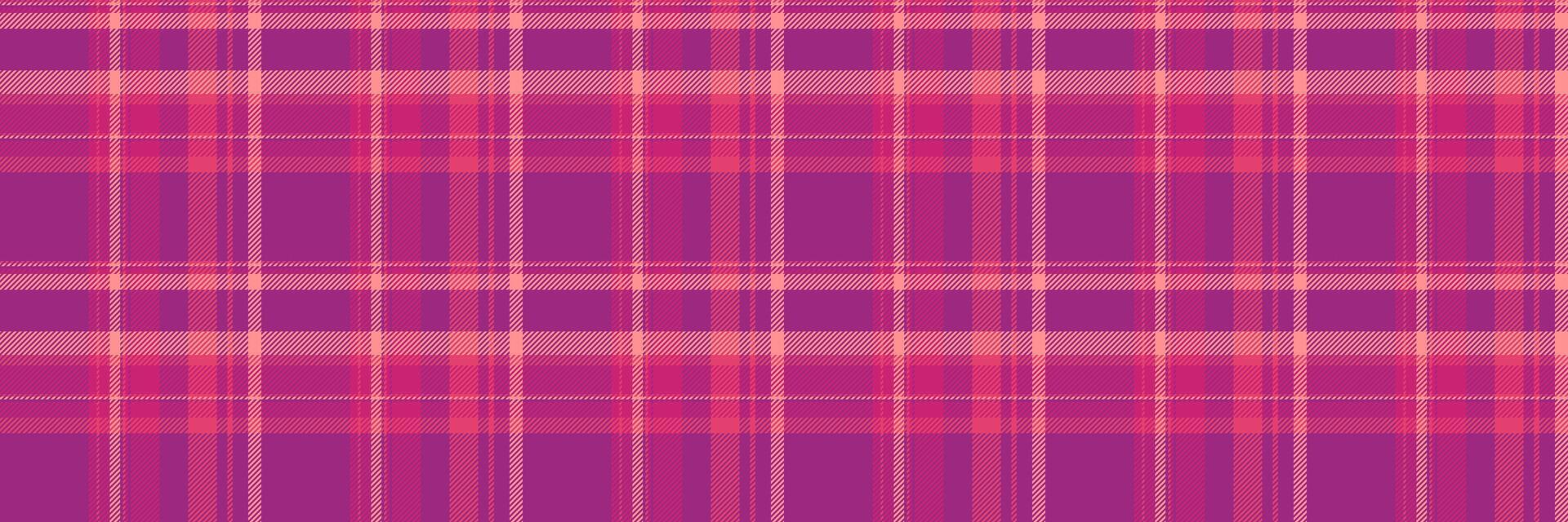 jérsei padronizar fundo, colorida Verifica têxtil desatado. fofo tecido textura xadrez tartan dentro Rosa e vermelho cores. vetor