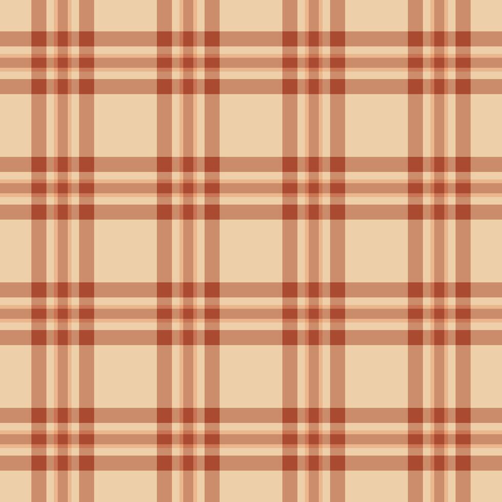 contemporâneo textura fundo verificar, Produção têxtil desatado . chique xadrez padronizar tecido tartan dentro laranja e luz cores. vetor