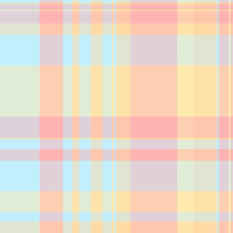 desenhos padronizar têxtil fundo, infantil tartan textura. arrumado tecido desatado xadrez Verifica dentro luz e laranja cores. vetor