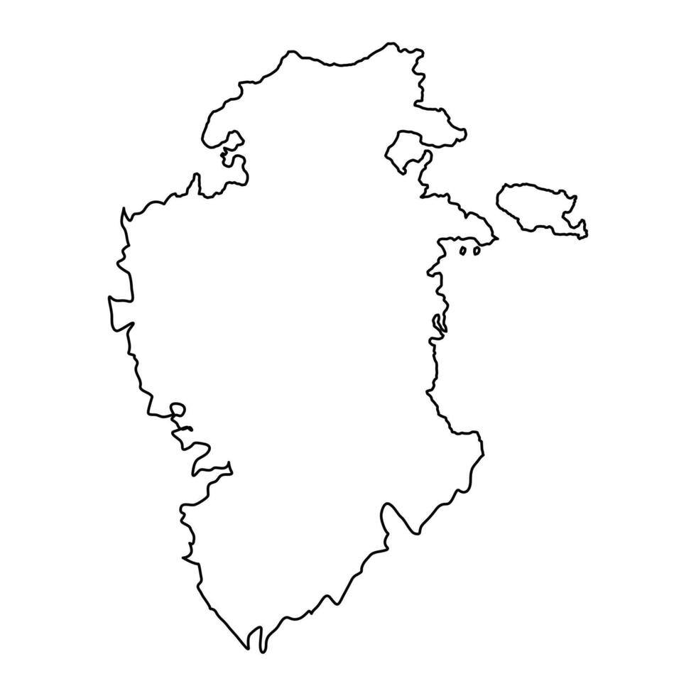 mapa do a província do uma burgos, administrativo divisão do Espanha. ilustração. vetor
