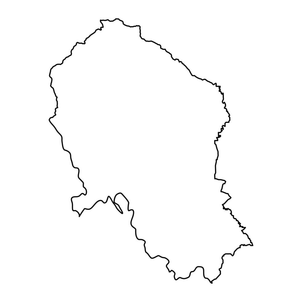 mapa do a província do uma Córdoba, administrativo divisão do Espanha. ilustração. vetor