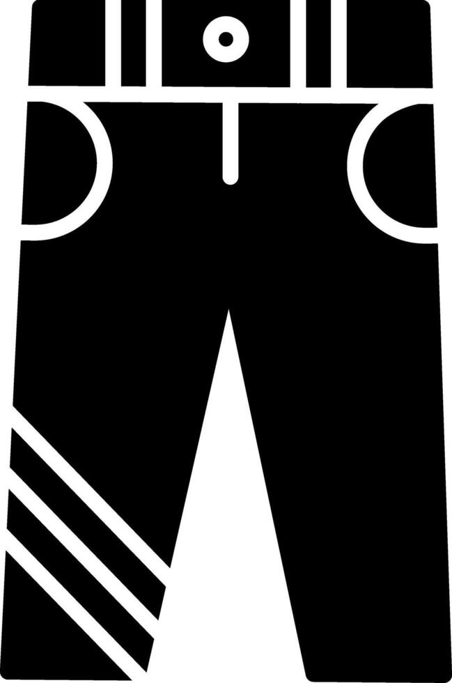 ícone de glifo de jean vetor