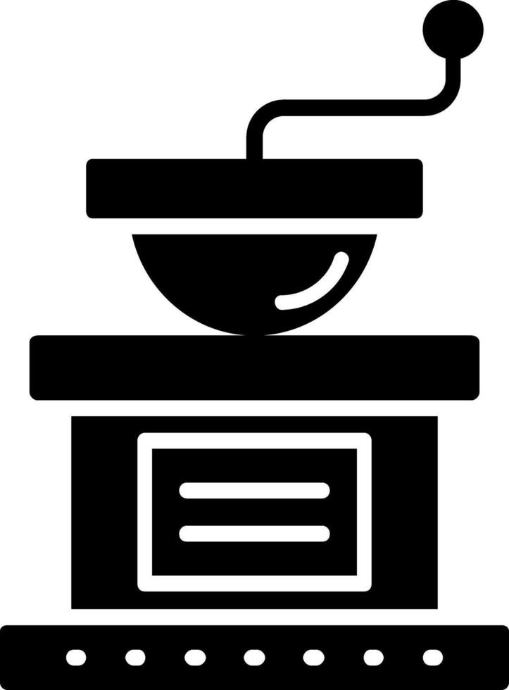 ícone de glifo do moedor de café vetor