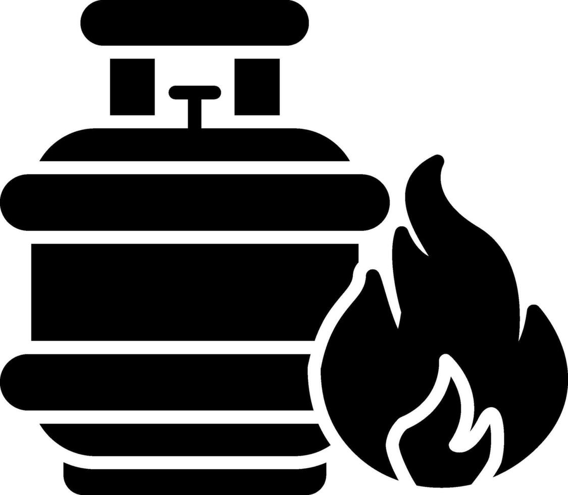 ícone de glifo de gás vetor