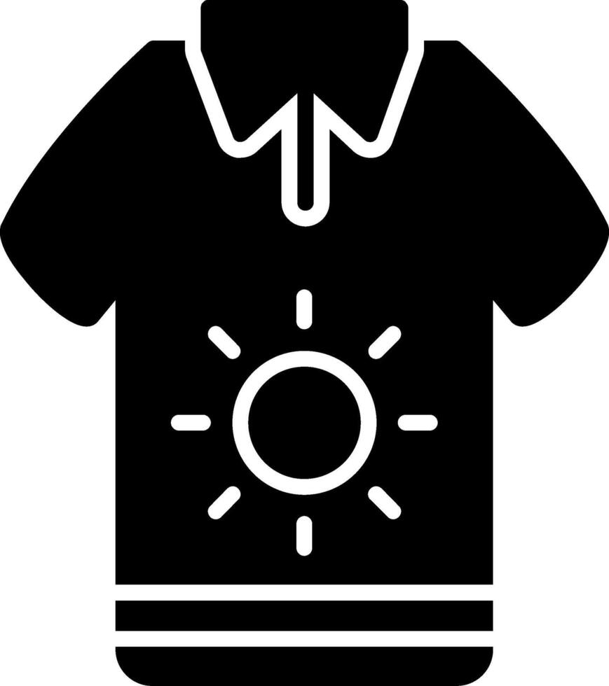 ícone de glifo de camiseta vetor