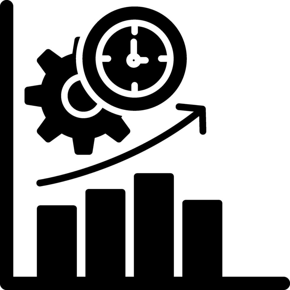 ícone de glifo de produtividade vetor