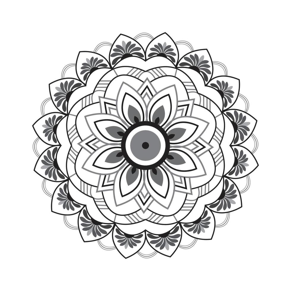 criativo fácil círculo flor floral mandala Projeto para livre baixar vetor