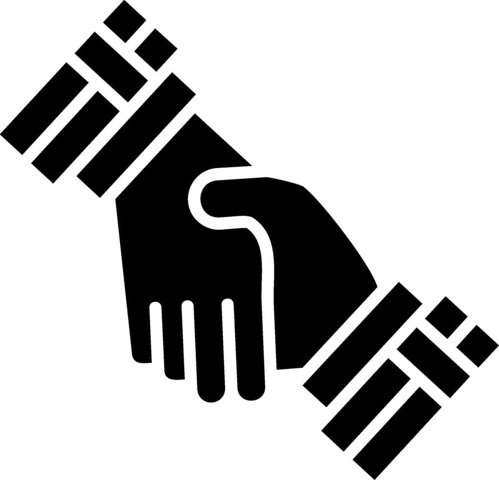 ícone de glifo de relacionamento comercial vetor