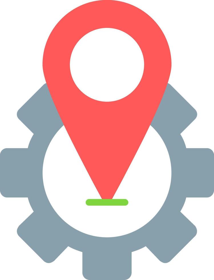 ícone plano de localização vetor