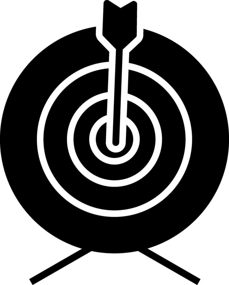 ícone de glifo alvo vetor