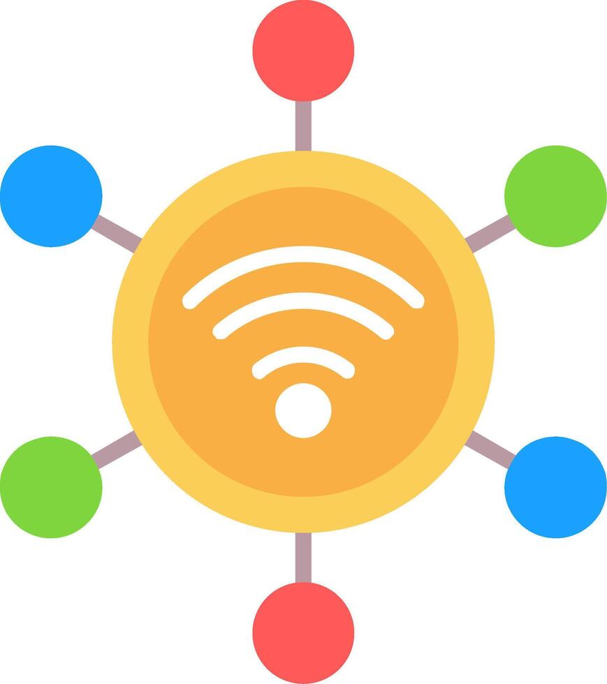 ícone plano de conexão vetor