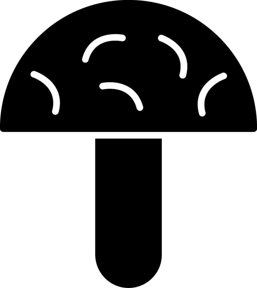 cogumelos glifo ícone vetor