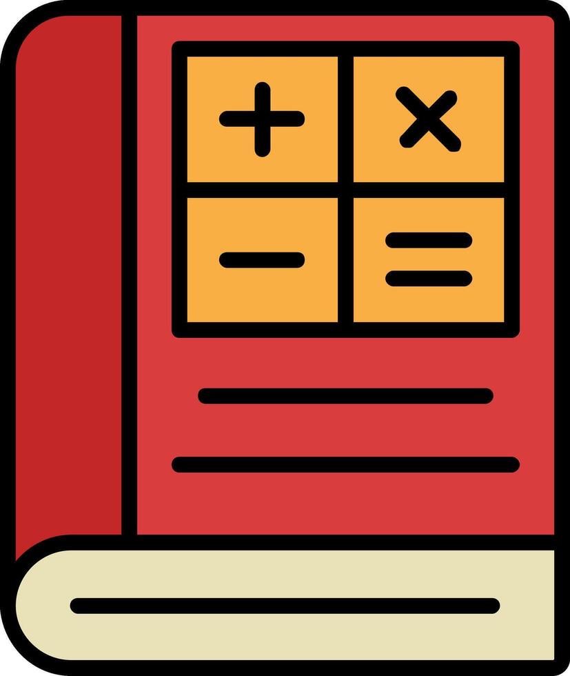 matemática linha preenchidas ícone vetor