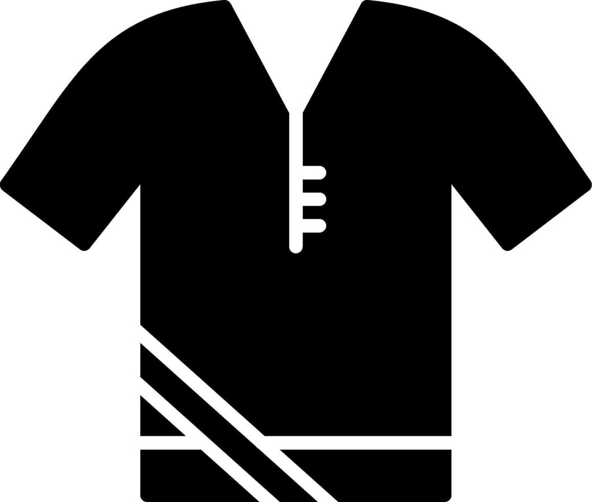 ícone de glifo de camisa vetor