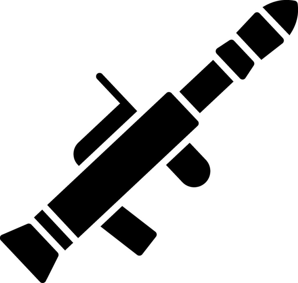 ícone de glifo de arma vetor