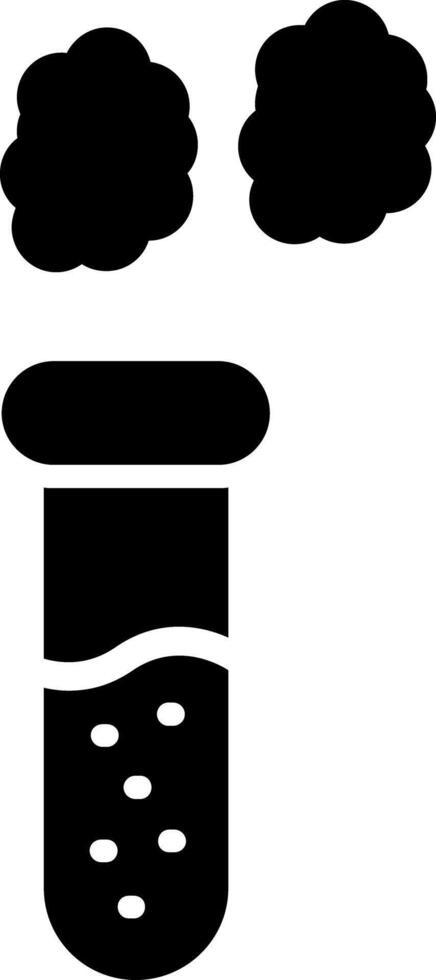 ícone de glifo de tubo de ensaio vetor