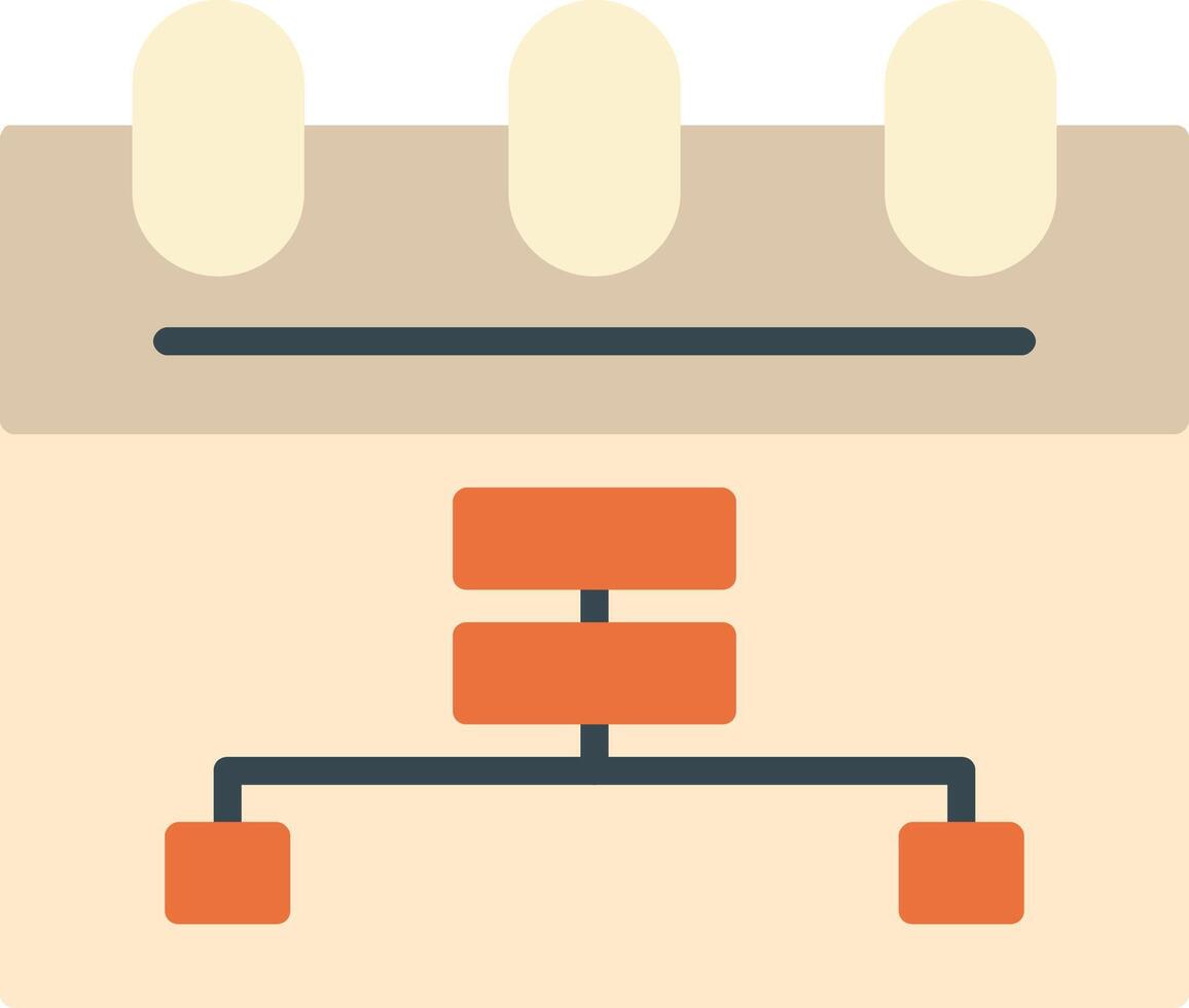 ícone plano de calendário vetor