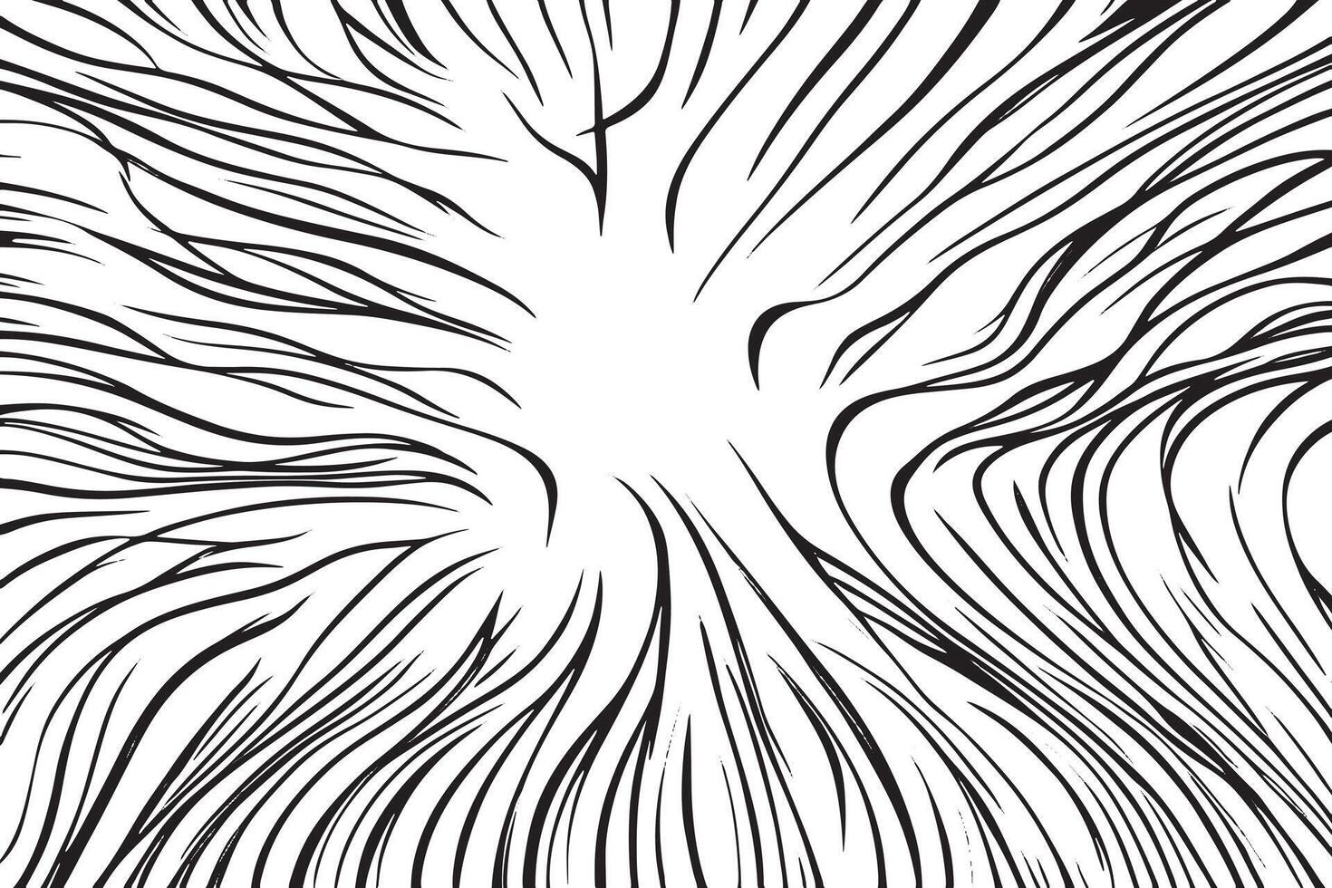 monocromático fundo, abstrato Preto e branco ondulado linhas textura vetor