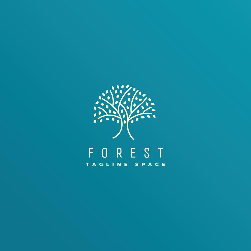 agrícola árvore logotipo ícone para floresta crescimento modelo vetor