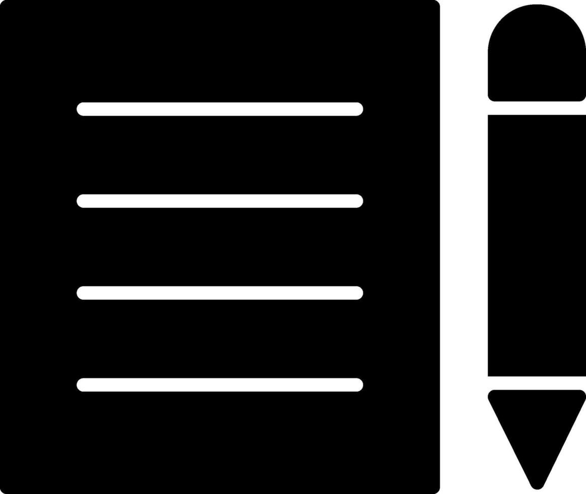 ícone de glifo de formulário vetor