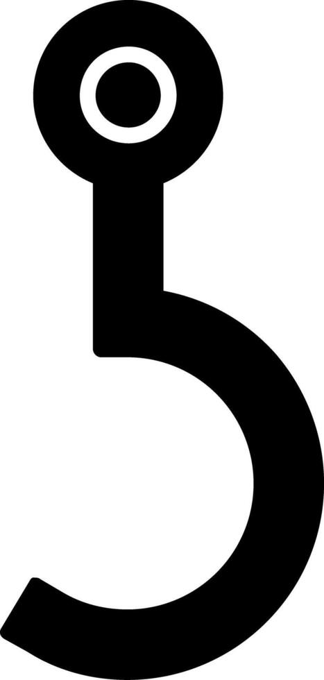 ícone de glifo de gancho vetor