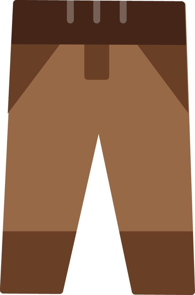 ícone plano de calças vetor