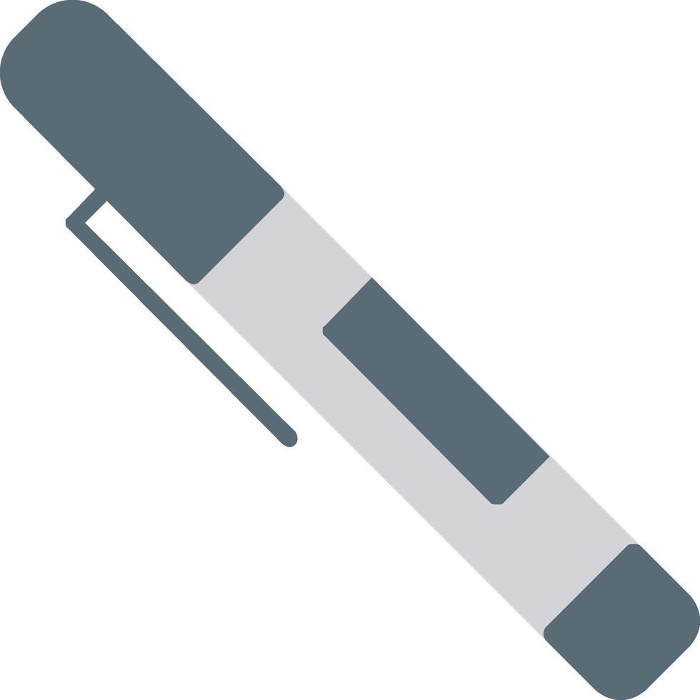 ícone plano de caneta vetor