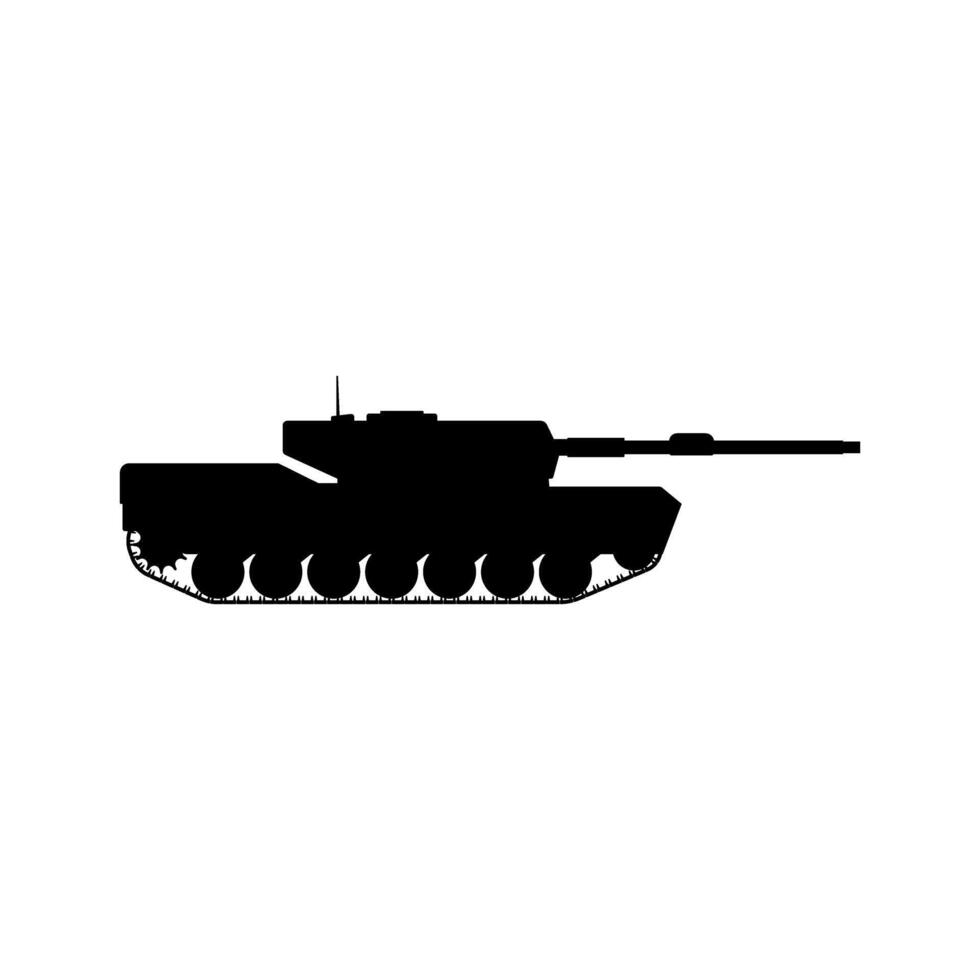 tanque ícone. blindado veículos ilustração placa. guerra símbolo. arma logotipo. vetor