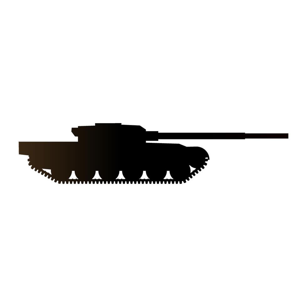 tanque ícone. blindado veículos ilustração placa. guerra símbolo. arma logotipo. vetor