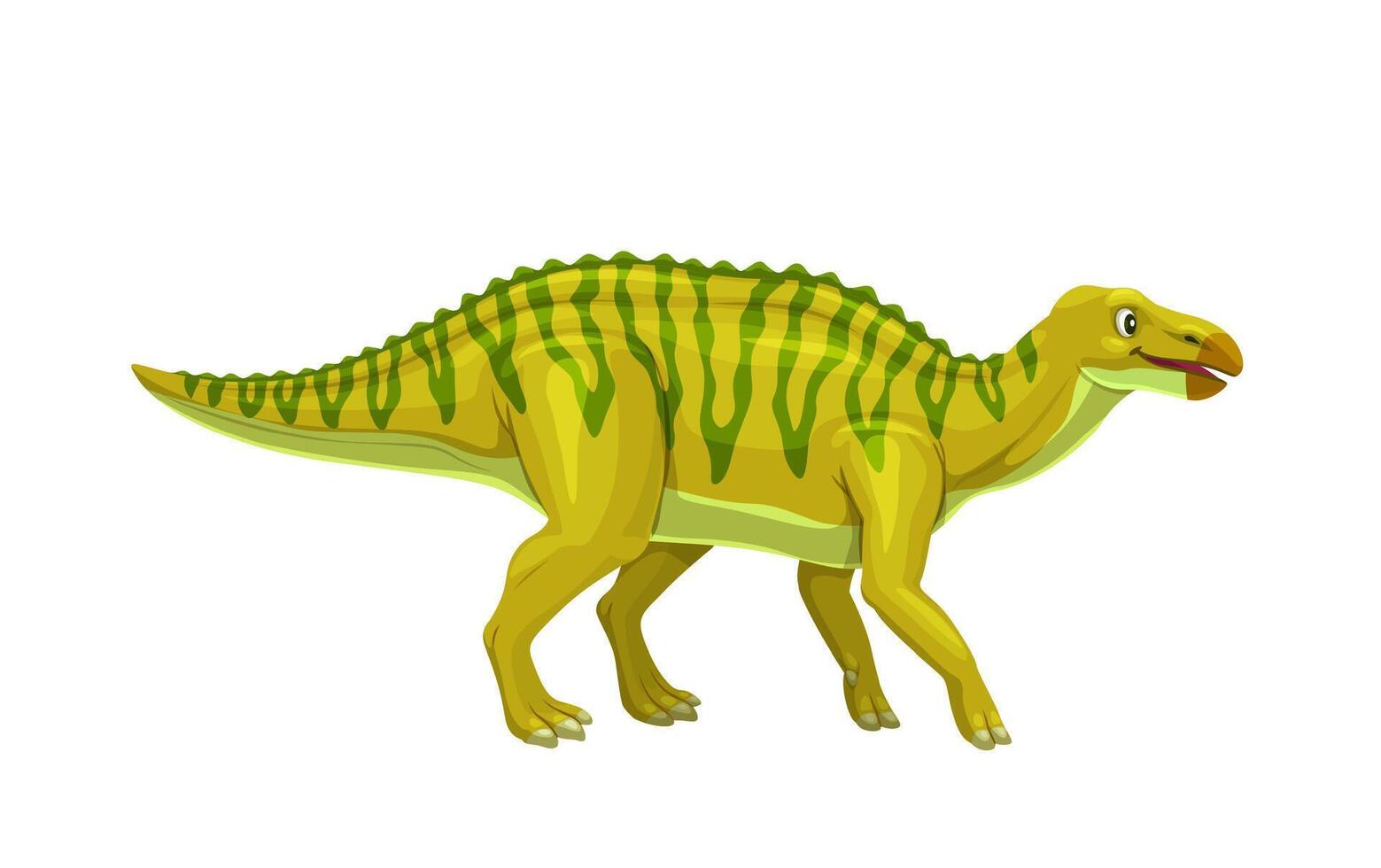 desenho animado Shantungosaurus dinossauro personagem vetor