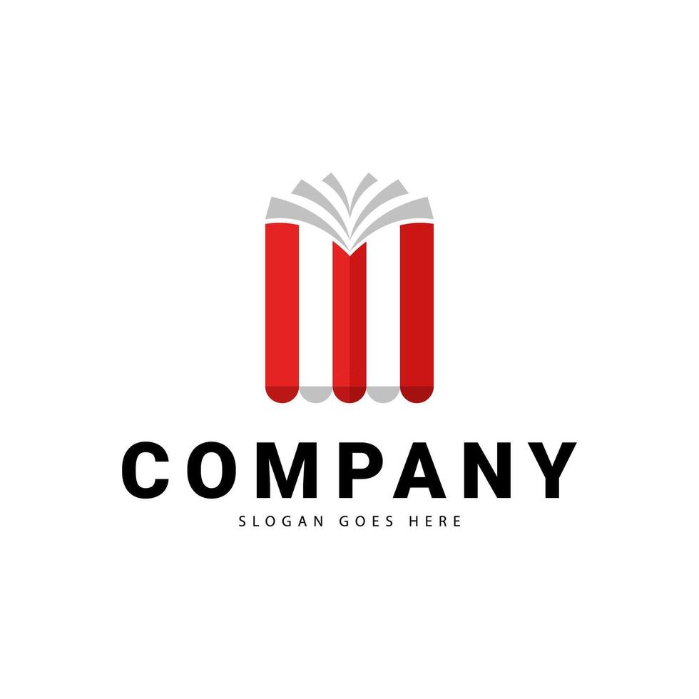 livraria logotipo, perfeito para Essa do você quem vender livros vetor