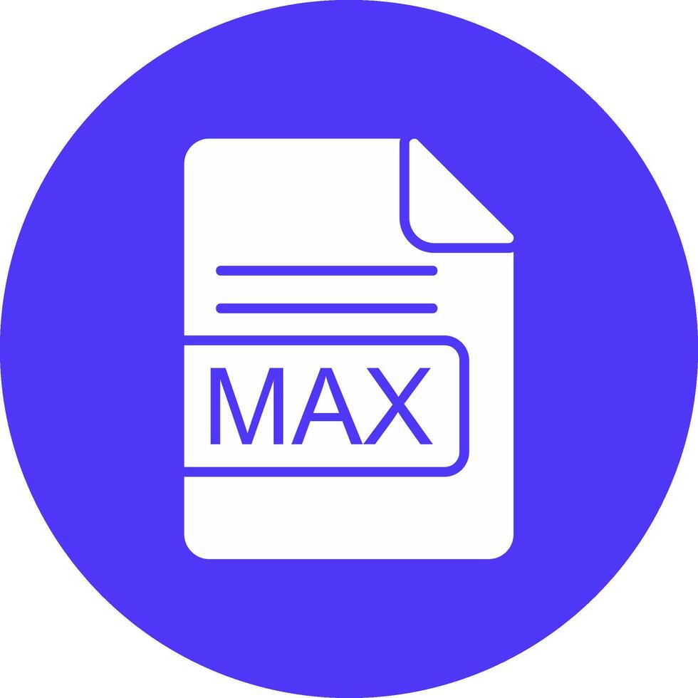 max Arquivo formato glifo multi círculo ícone vetor