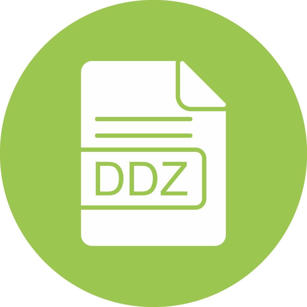 ddz Arquivo formato glifo multi círculo ícone vetor