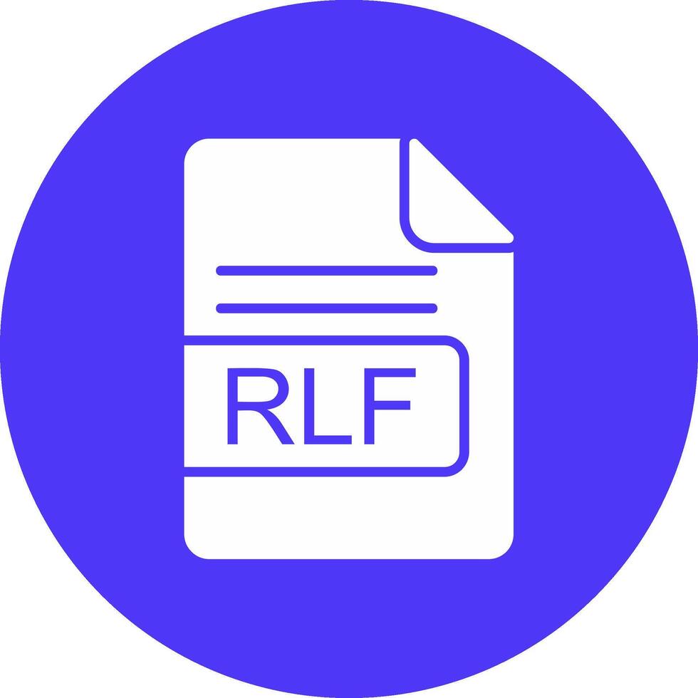 rlf Arquivo formato glifo multi círculo ícone vetor