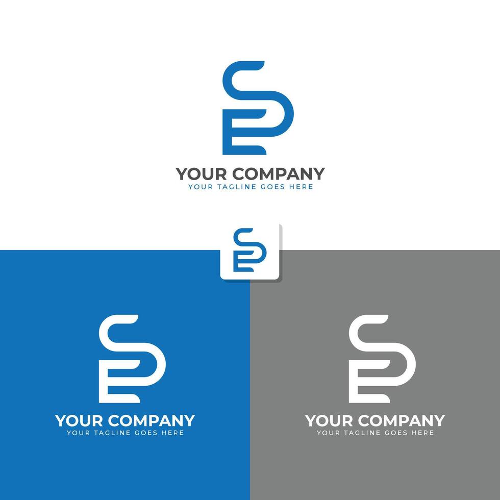 carta s ou es monograma logotipo Projeto modelo vetor