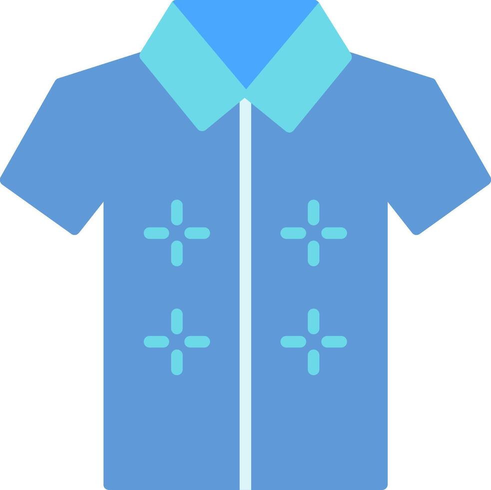 havaiano camisa plano ícone Projeto vetor