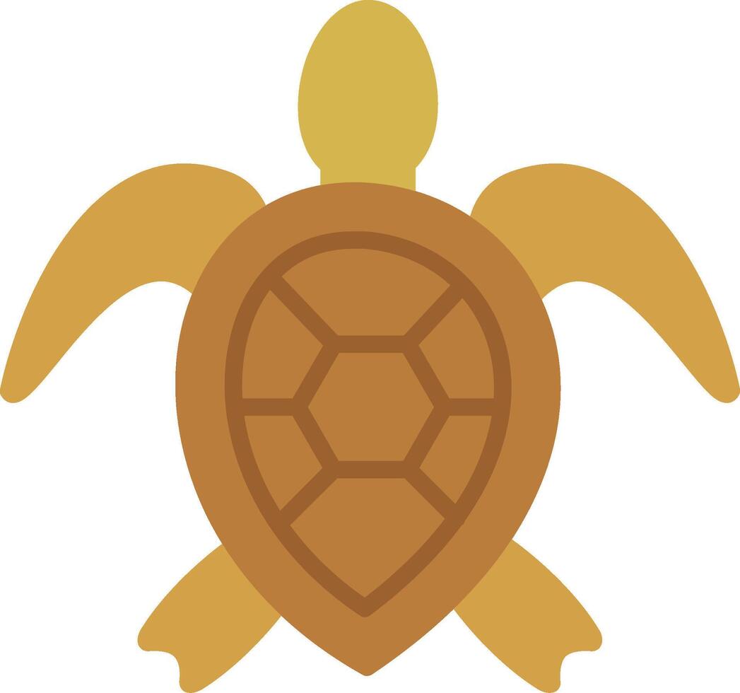 mar tartaruga plano ícone Projeto vetor