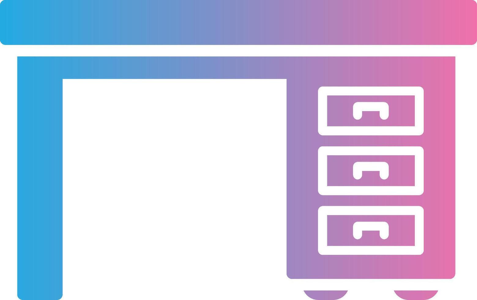 gabinete glifo gradiente ícone Projeto vetor