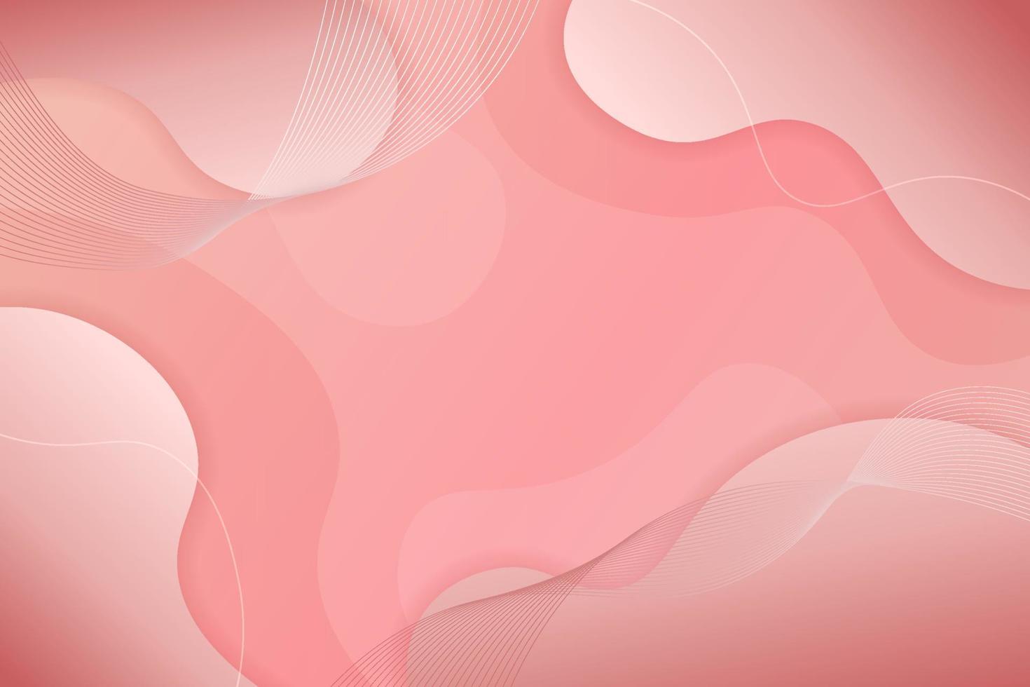 fundo abstrato dinâmico fluido suave gradiente rosa cor pastel vetor