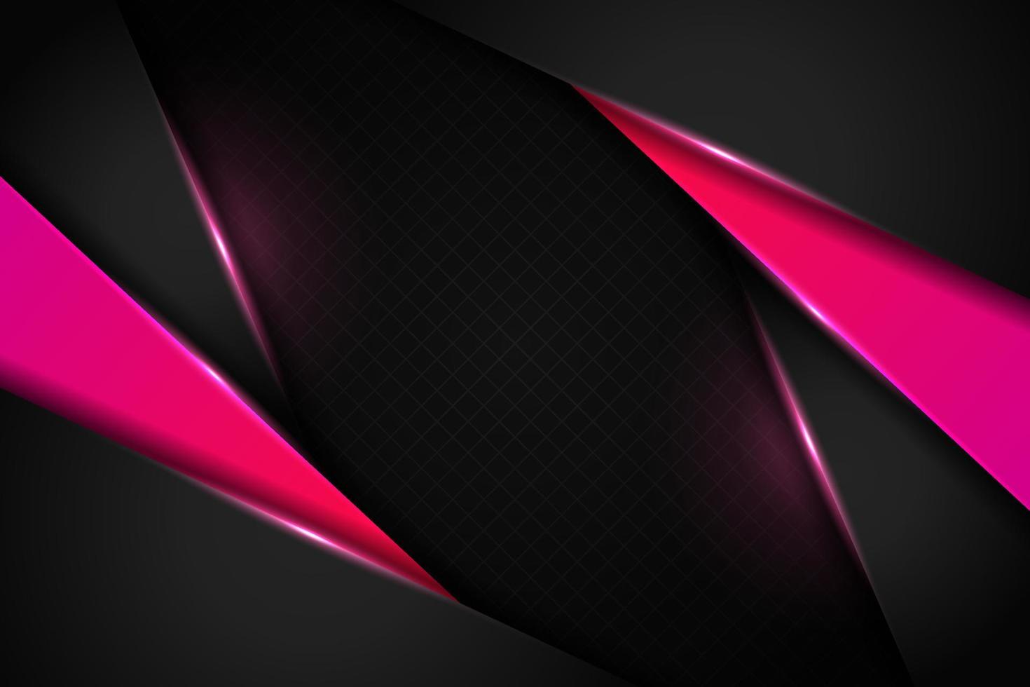 fundo moderno premium diagonal sobreposta tecnologia 3d gradiente rosa metálico brilhante vetor