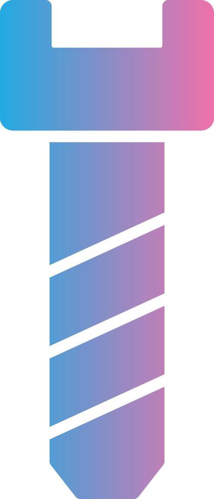 parafuso glifo gradiente ícone Projeto vetor