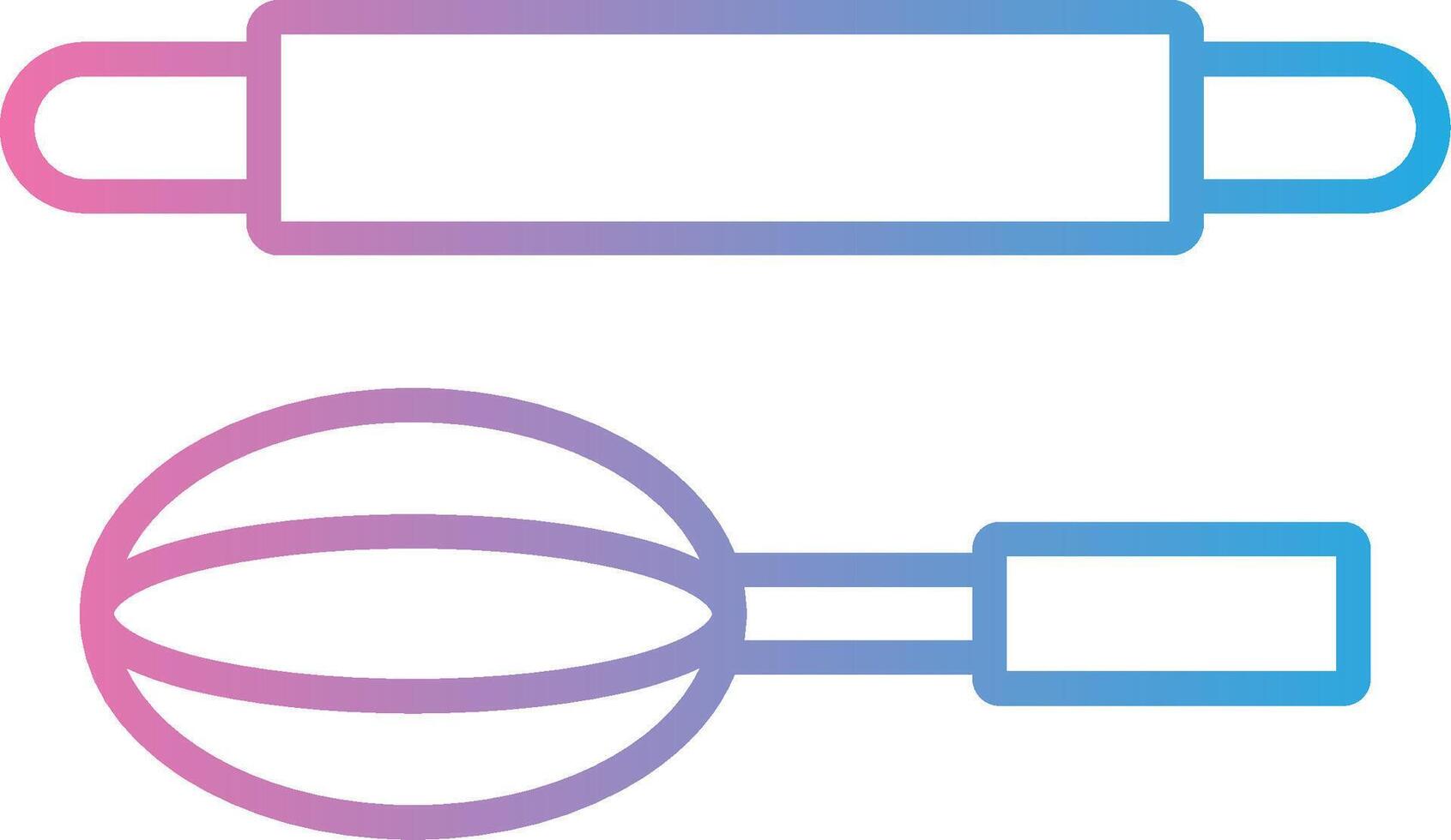 cozimento linha gradiente ícone Projeto vetor