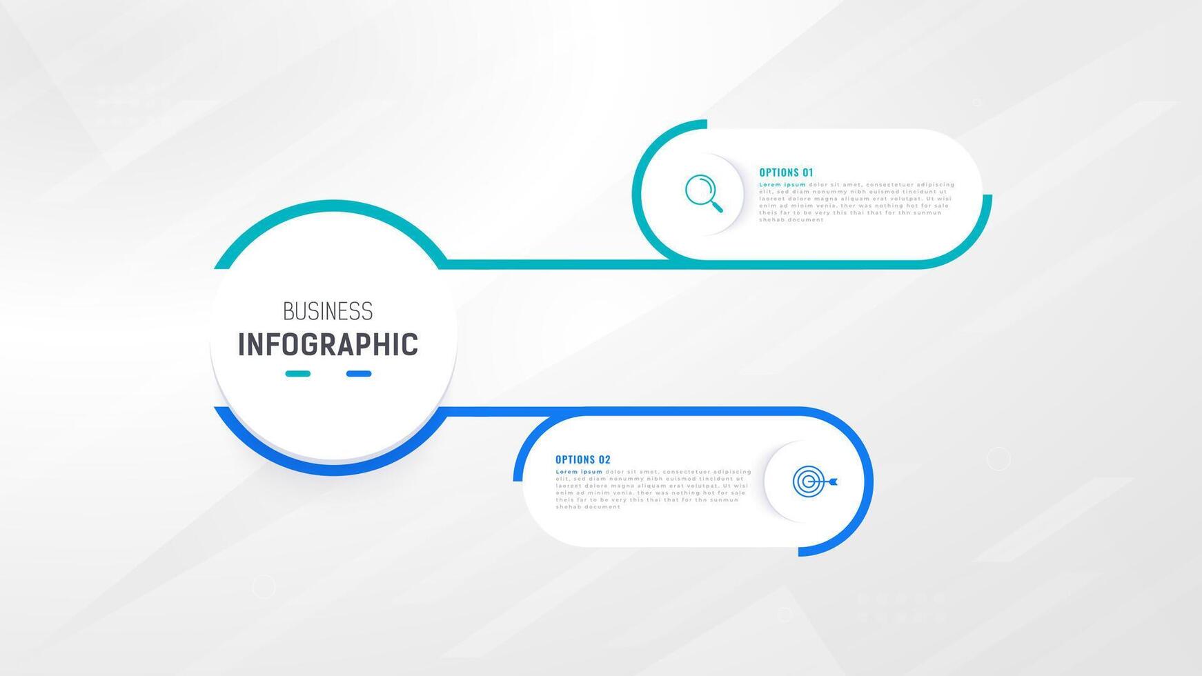 dois degrau infográfico rótulo Projeto modelo com linha ícones. processo passos diagrama, apresentações, fluxo de trabalho disposição, bandeira, fluxo gráfico, informação gráfico ilustração. vetor