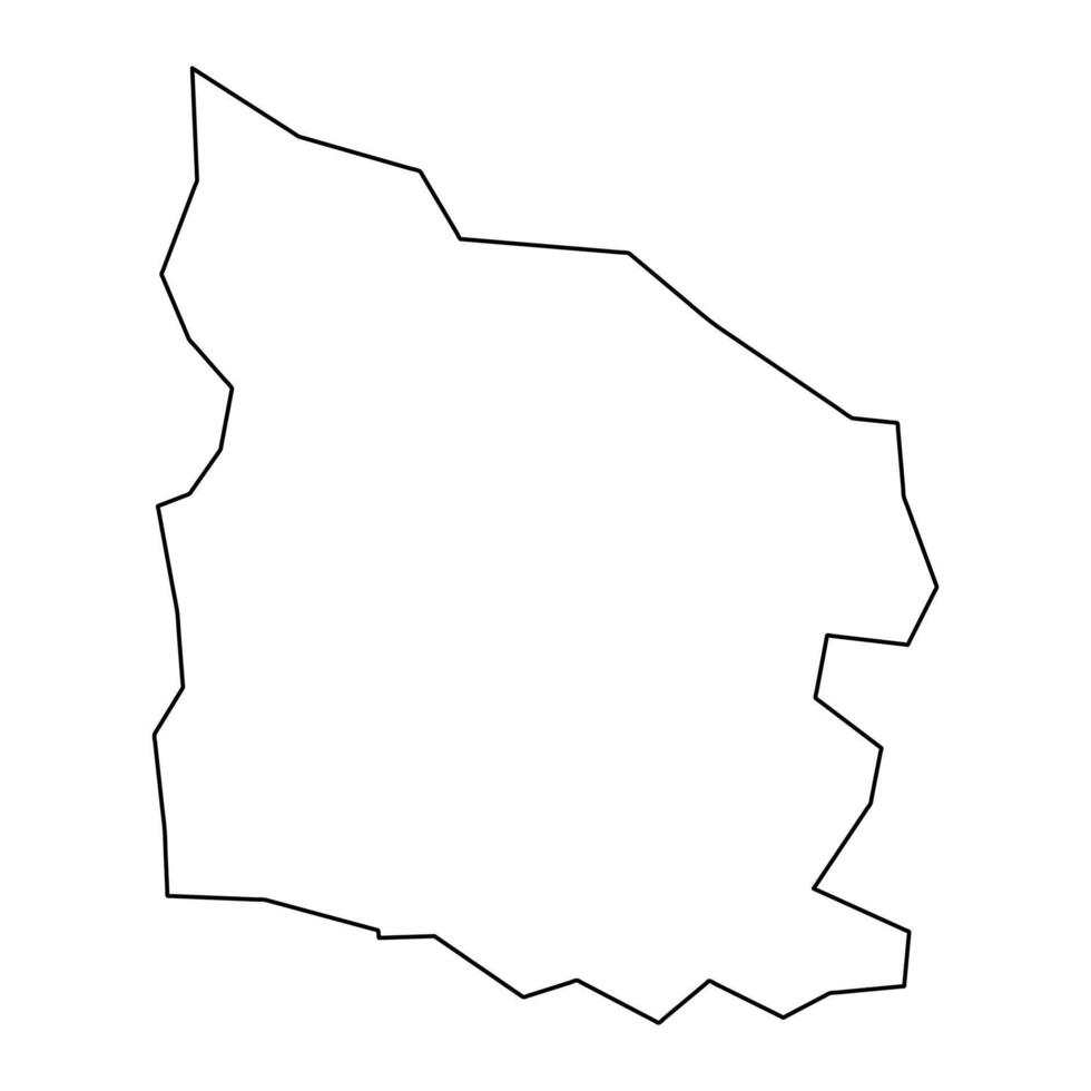 valverde província mapa, administrativo divisão do dominicano república. ilustração. vetor