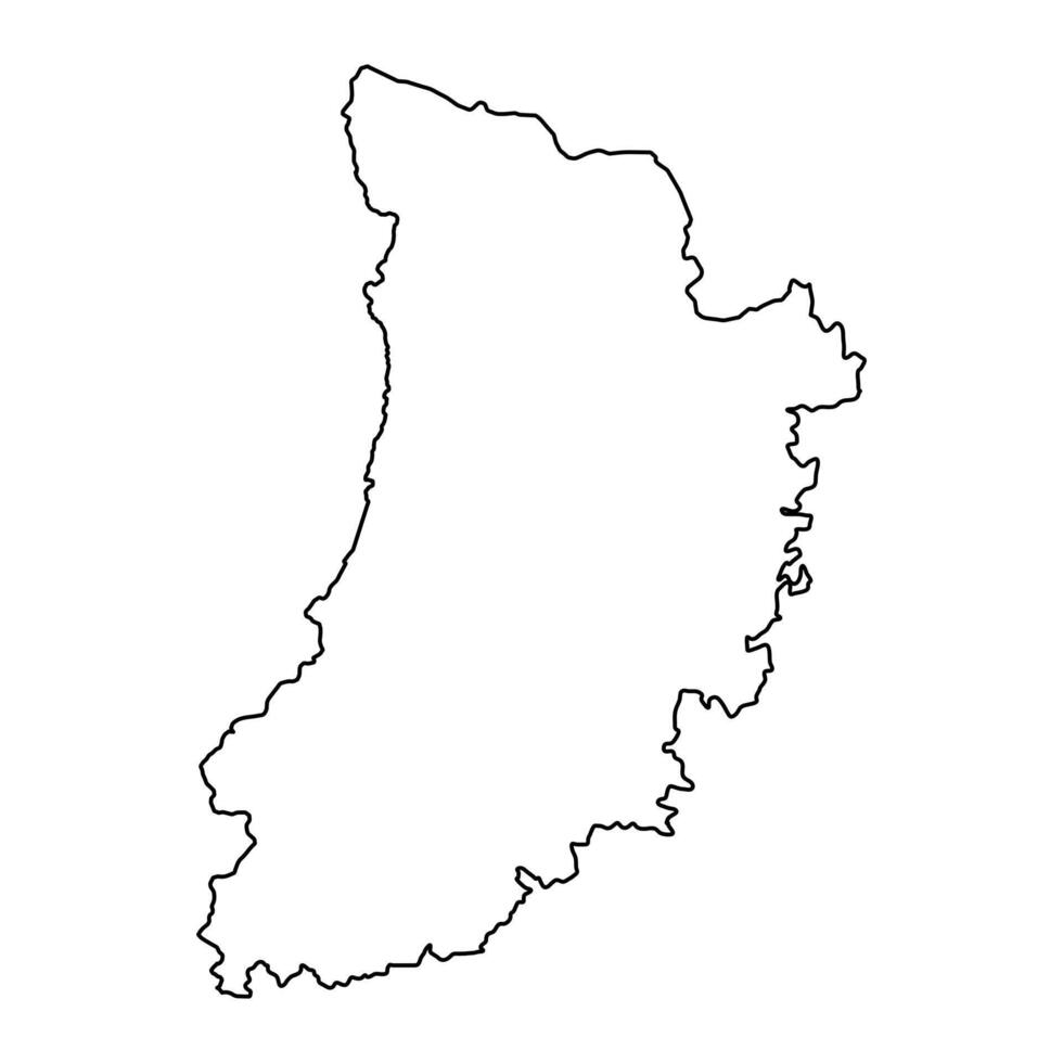 mapa do a província do uma lleida, administrativo divisão do Espanha. ilustração. vetor