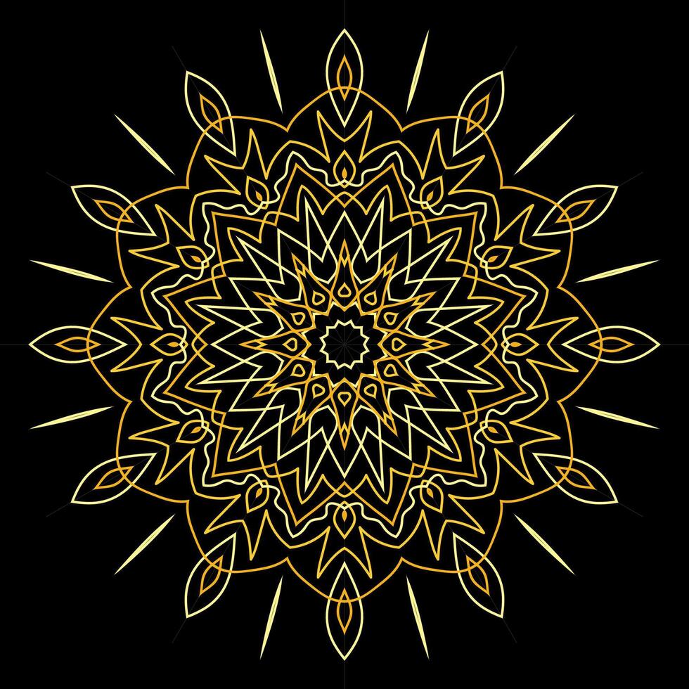 mandala arte para modelo vintage fundo vetor