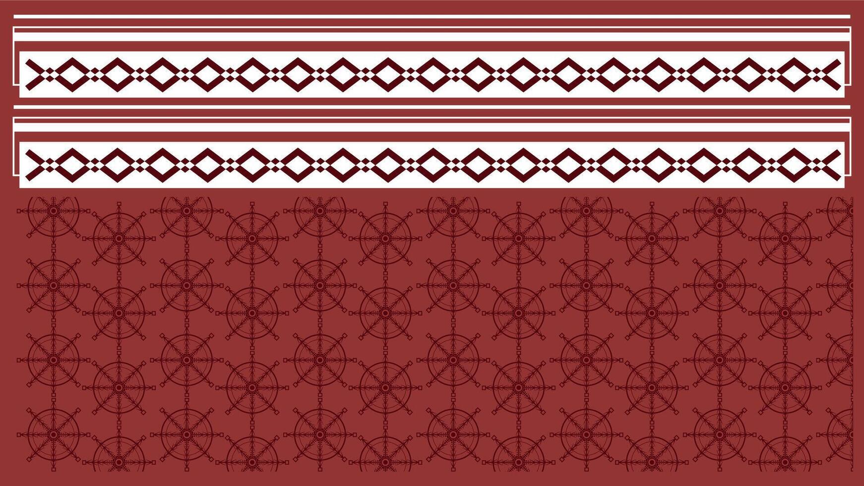 fundo étnico estilo colorida desatado fronteira. tribal decorativo fita polinésio tribal asteca padronizar para t camisa, calça, tecido, papel de parede, cartão modelo, invólucro papel, tapete, têxtil, cobrir. vetor