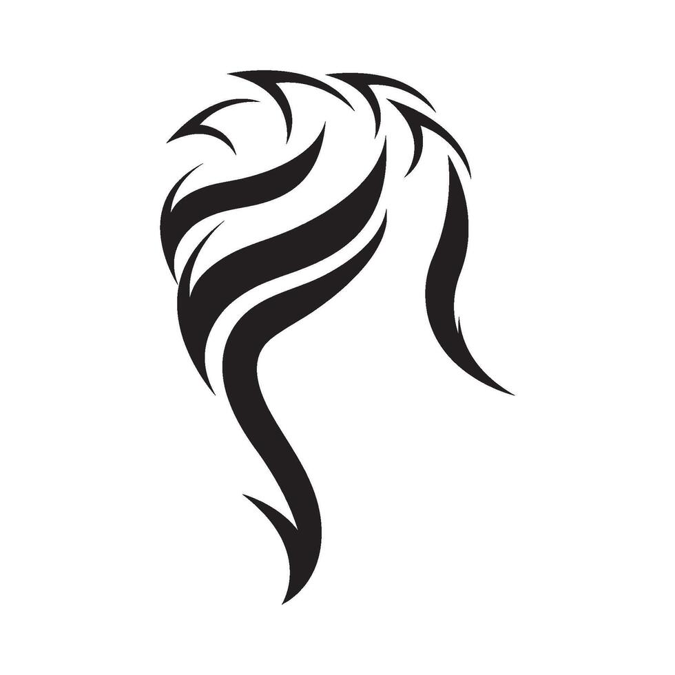cabelo ícone ilustração Projeto logotipo modelo vetor